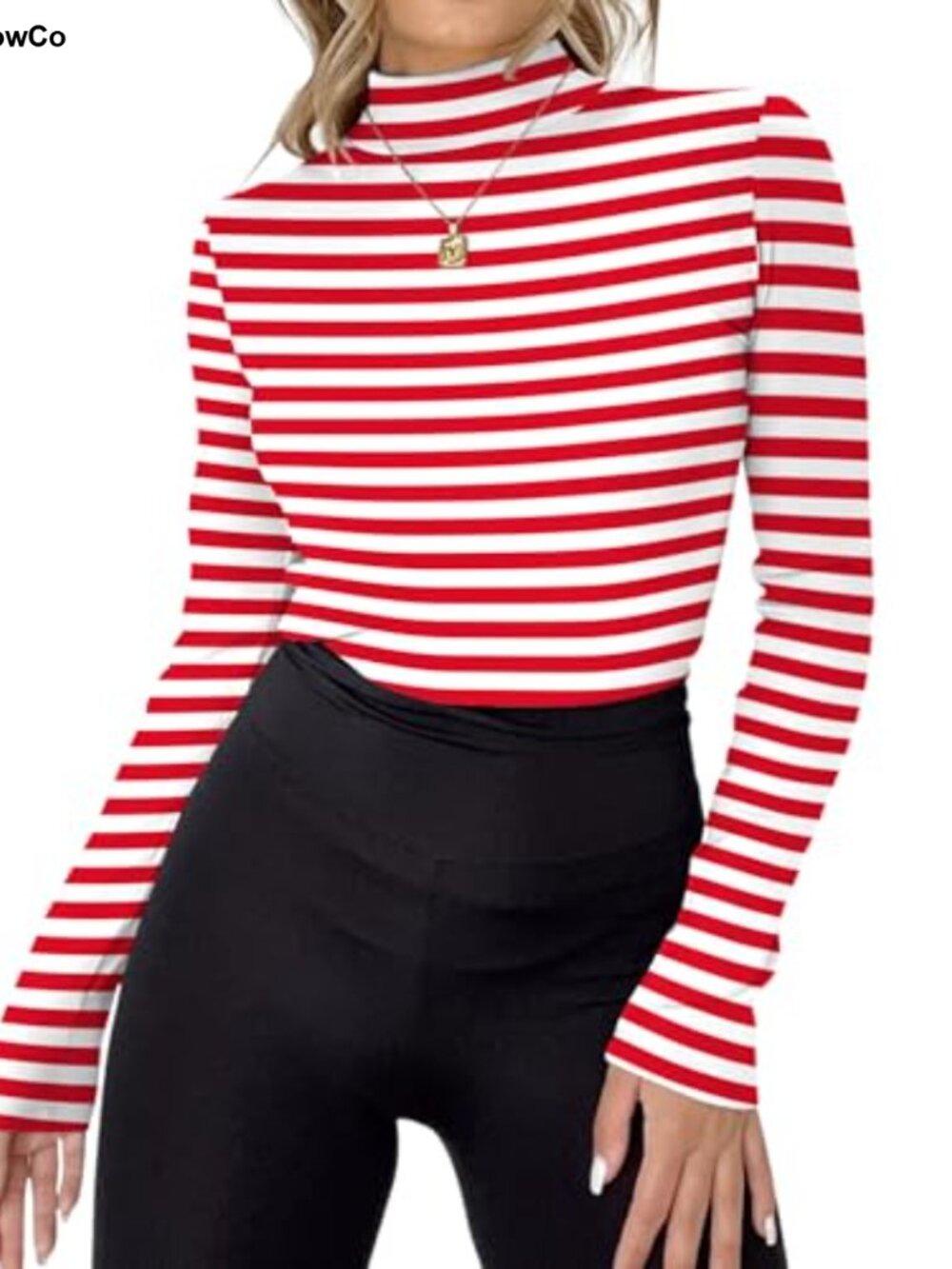 Mock Turtleneck Long Sleeve Fitted Thermal Top